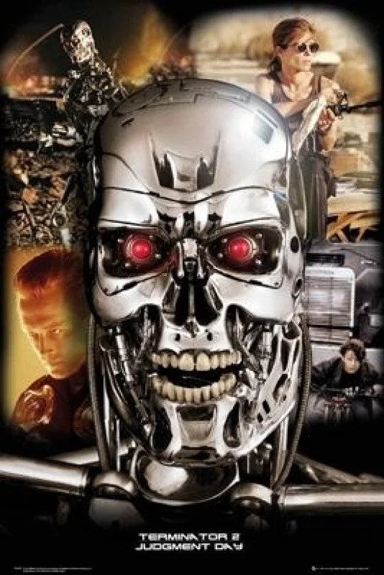 Terminator 2 collage poster print 22 x 34 inches on heavy stock paper