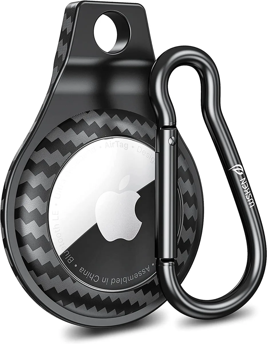 CAFELE CAFELE AirTag Case with Keychain 2021 Carbon Fiber Black — product photo