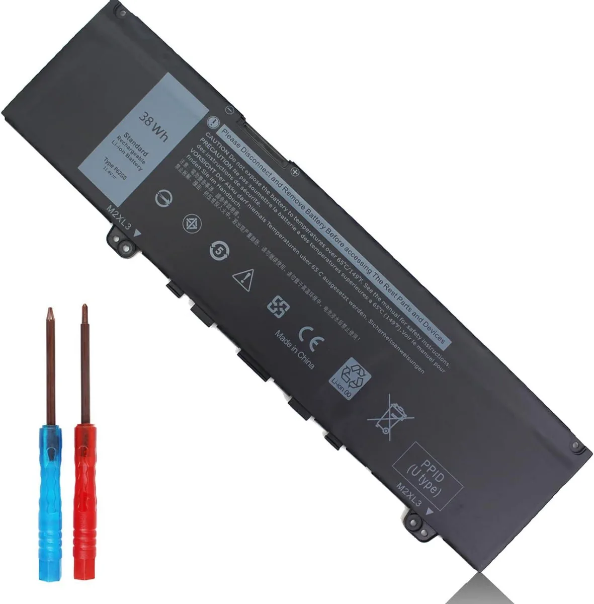 FOCUSTEC FOCUSTEC F62G0 38Wh 11.4V 3-cell laptop battery — product photo
