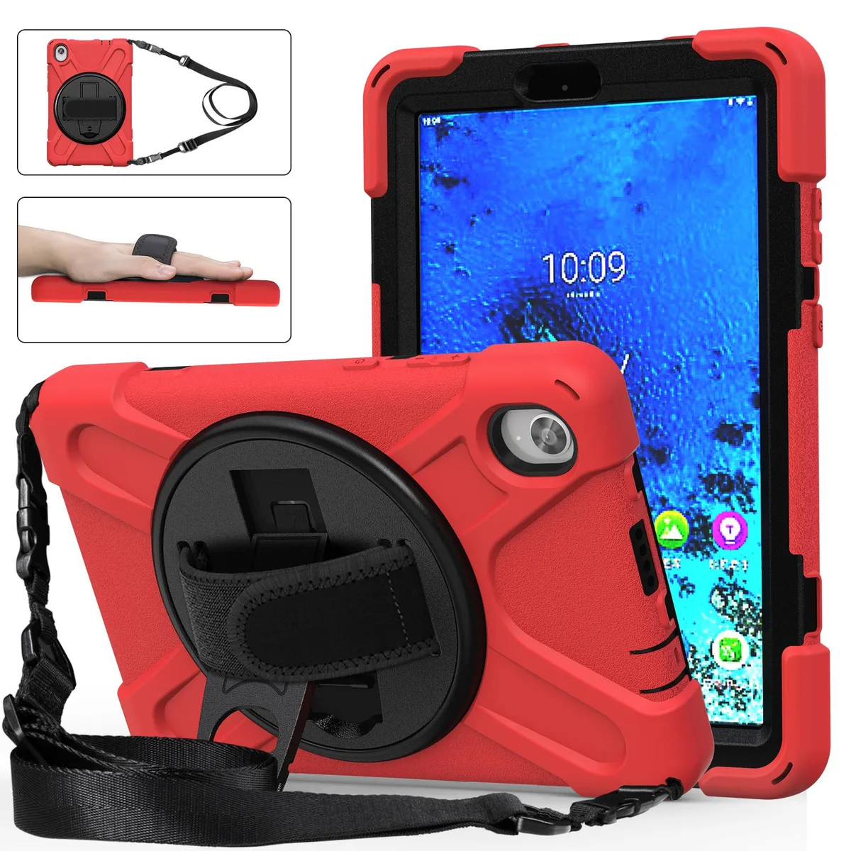 BONAEVER BONAEVER Shockproof Case for Lenovo Tab M8 HD 8.0" 2020 TB-8705F/N Red — product photo