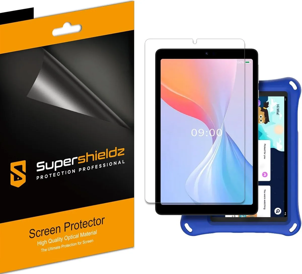Three clear PET screen protector sheets for Onn 8 inch tablet