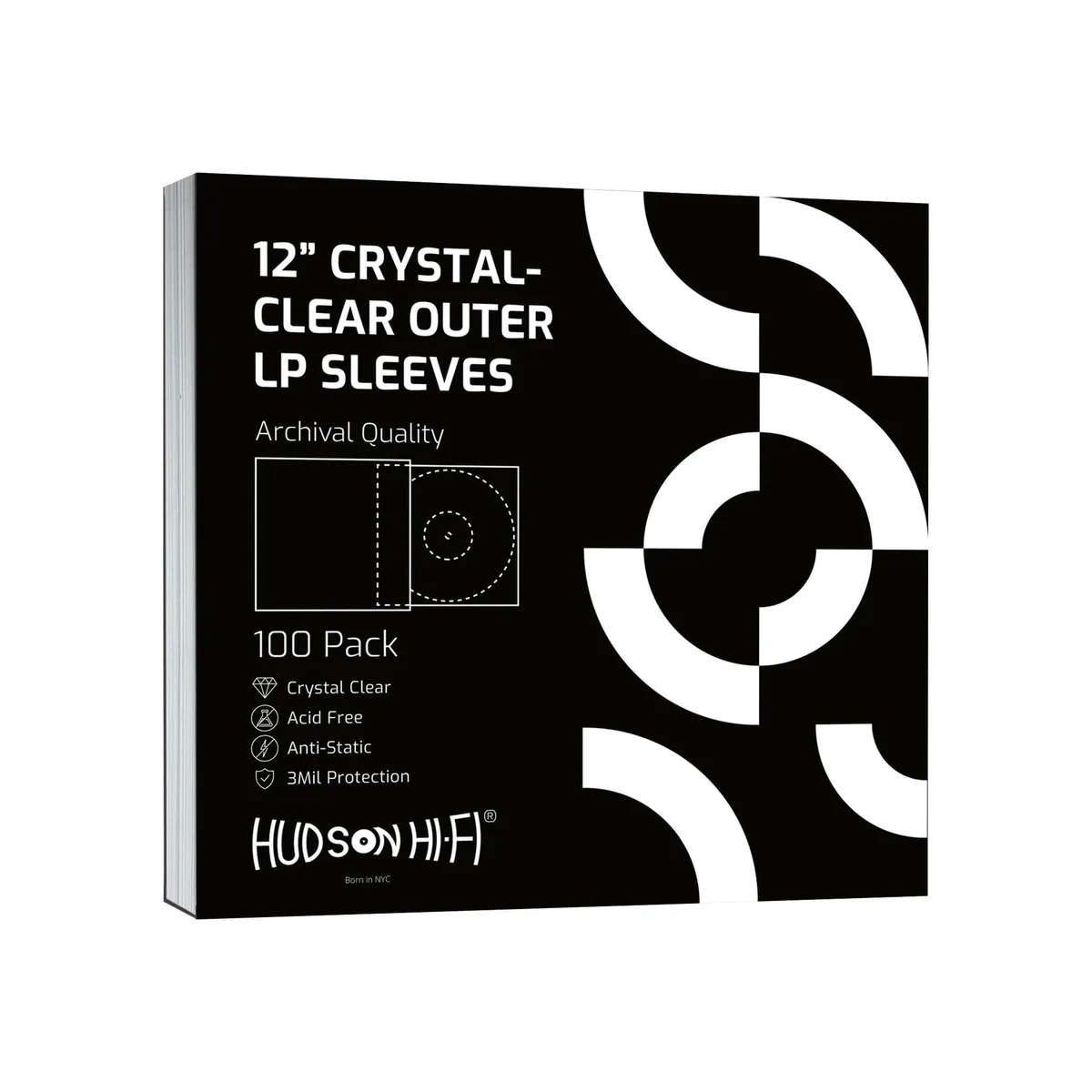  Hudson Hi-Fi 100OuterSleeves 100 Pack Printmaking — product photo