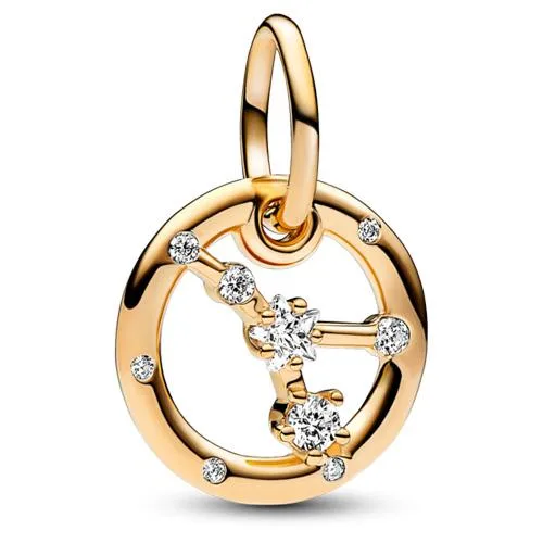 PANDORA PANDORA Cancer Zodiac Dangle Charm 14k Gold-Plated Silver — product photo