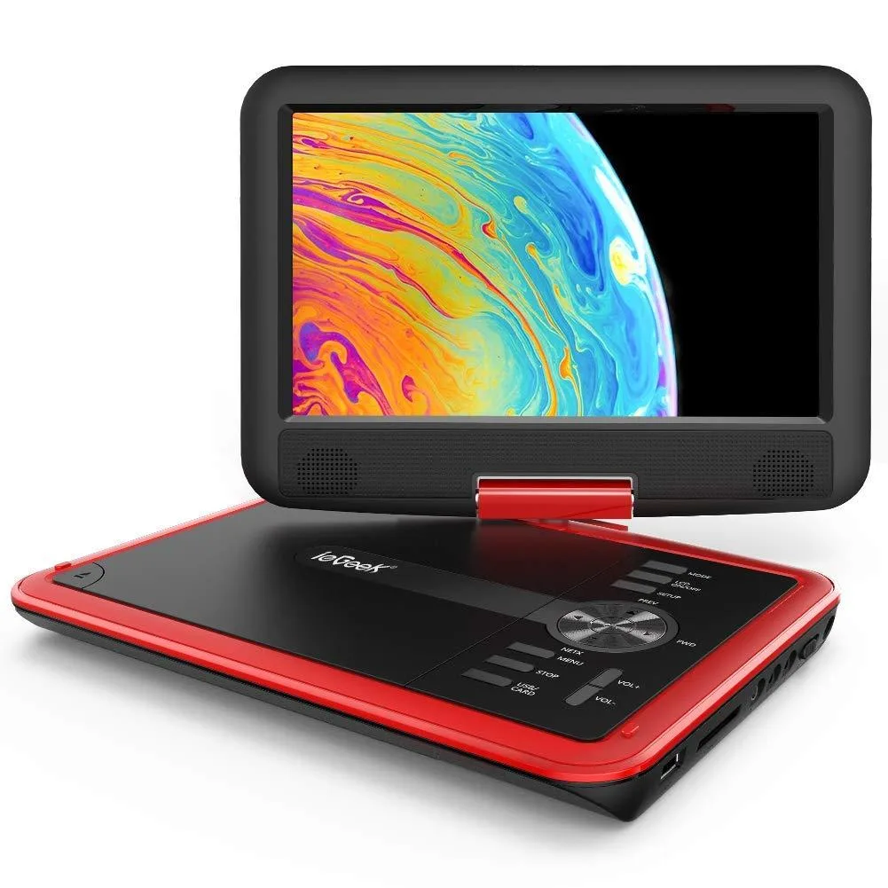 ieGeek ieGeek 11.5" Portable DVD Player 9.5" Screen Red — product photo