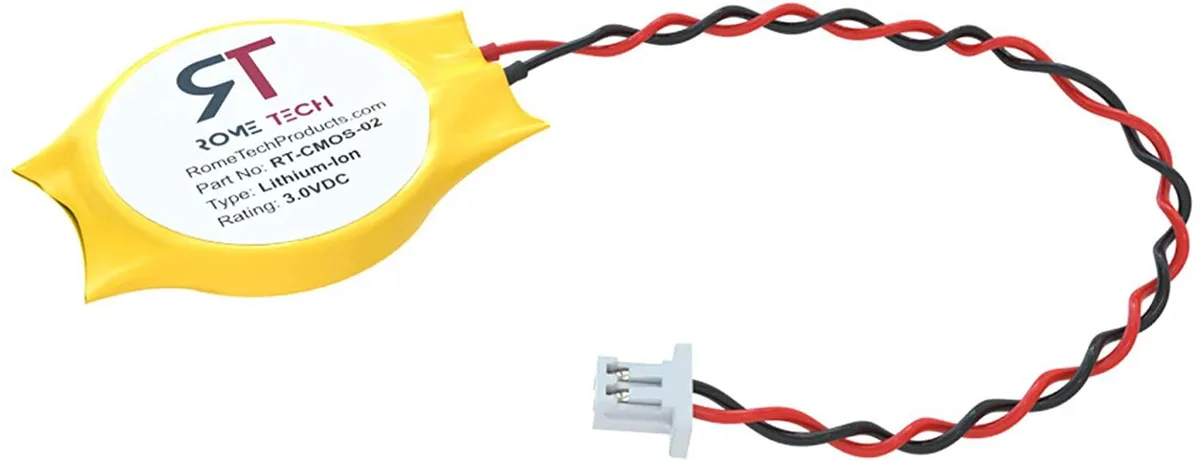 Rome Tech Rome Tech CMOS Battery CR2032 2-Pin for Dell Latitude E6420 E6520 E6530 E6230 E6320 E6330 — product photo