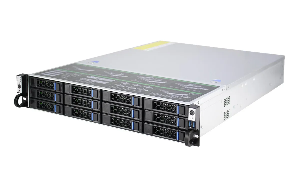 HOTCFWQ HOTCFWQ 2U 12-Bay 6Gb/s SAS/SATA Server Chassis — product photo