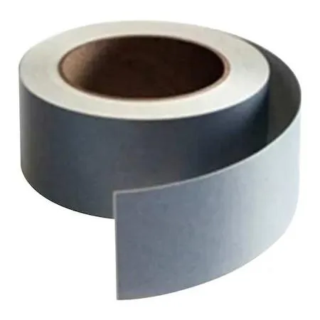Roll of gray reflective tape, 150 ft length, 1 in wide, matte finish