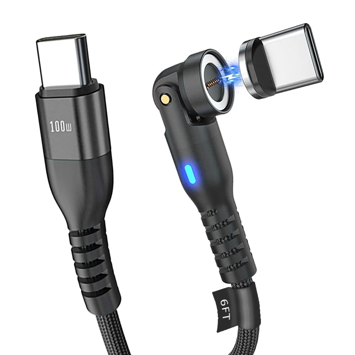  Belkin MCC Samsung Gala USB-C Magnetic Cable 40W 3ft Orange — product photo