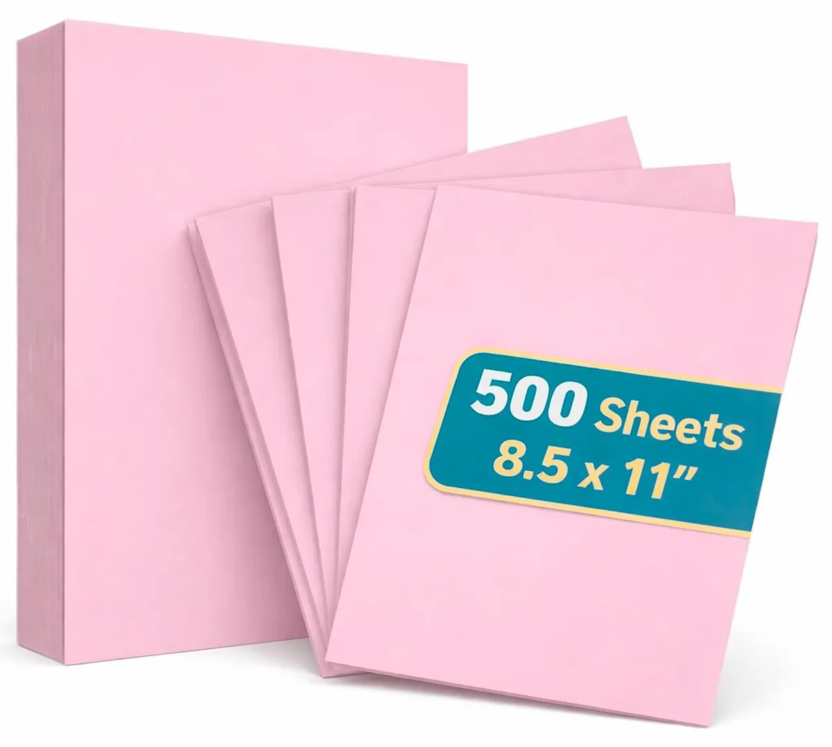  1InTheOffice Pink Copy Paper 8.5 x 11 in 20 lb 500 Sheets — product photo