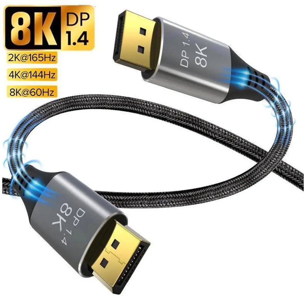 SMUGDESK SMUGDESK DisplayPort 1.4 Cable 3.3FT 8K@60Hz 4K@120Hz HDR — product photo