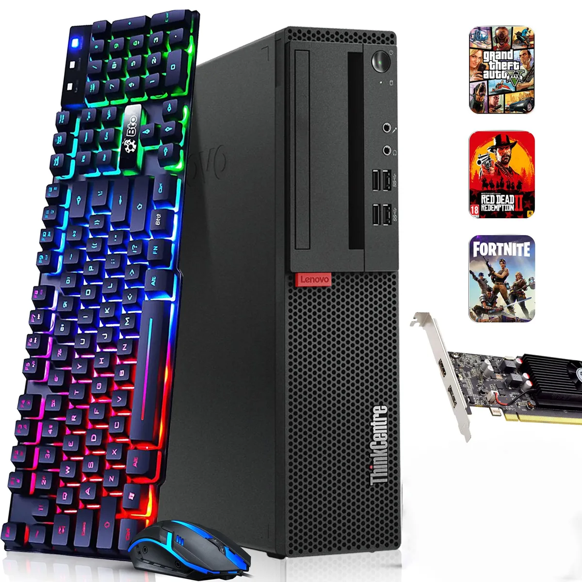 Lenovo Lenovo ThinkCentre SFF i5-6500 16GB 512GB GT1030 gaming PC — product photo