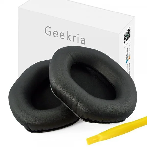 Geekria Geekria QuickFit Protein Leather Ear Pads for V-MODA Crossfade Wireless M-100 LP LP2 (Black) — product photo