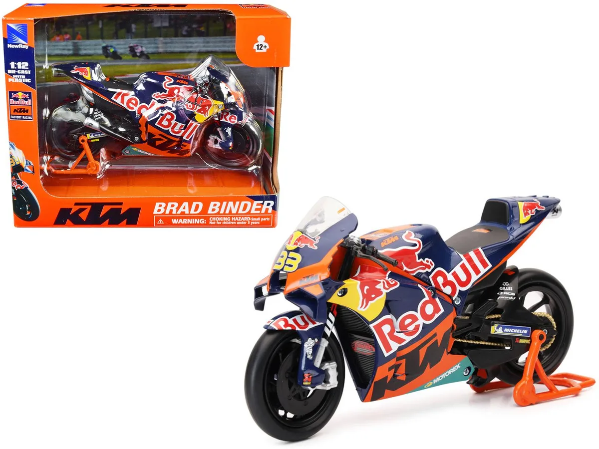 New Ray Toys New Ray Toys KTM RC16 #33 Brad Binder 1/12 Diecast Motorcycle — product photo
