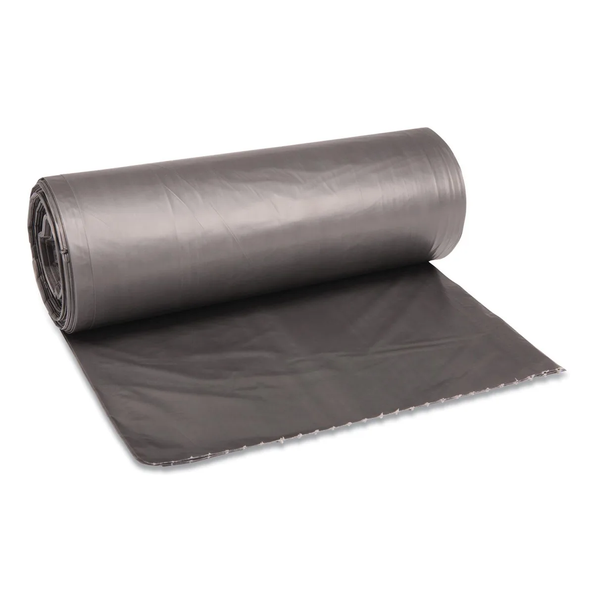 Boardwalk Boardwalk Low-Density Waste Can Liners 60 gal Gray 100 count H7658SGKR01 — product photo