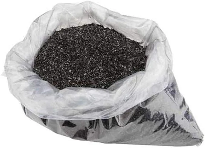 Granular coconut shell carbon in a twenty pound bag