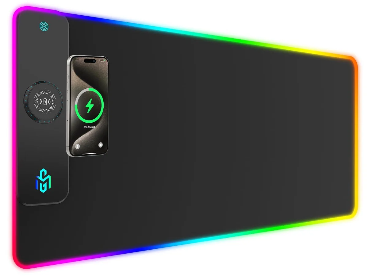 KEHIPI KEHIPI Wireless Charging RGB Mouse Pad 900x400x4mm 15W 10 Modes — product photo