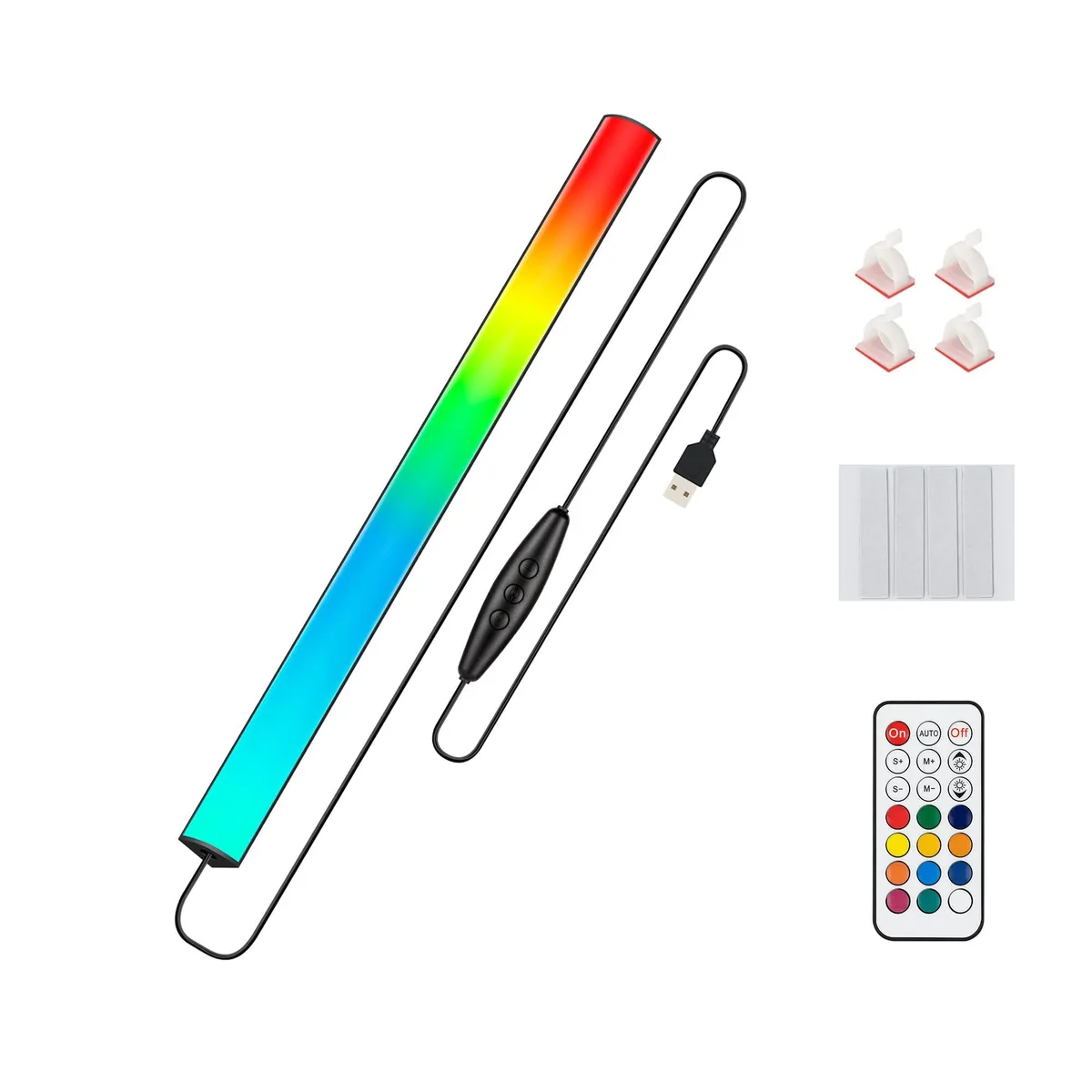  Verilux JUSJUBR Gaming RGB Light Bar 12 Inch 353 Modes Wireless Remote — product photo