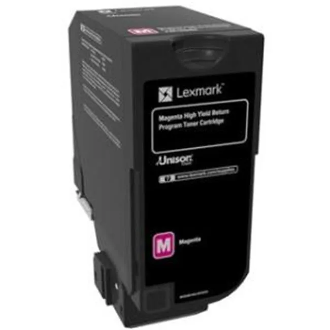 Lexmark Lexmark 74C1HM0 Unison Toner Cartridge Magenta High Yield 12000 Pages — product photo
