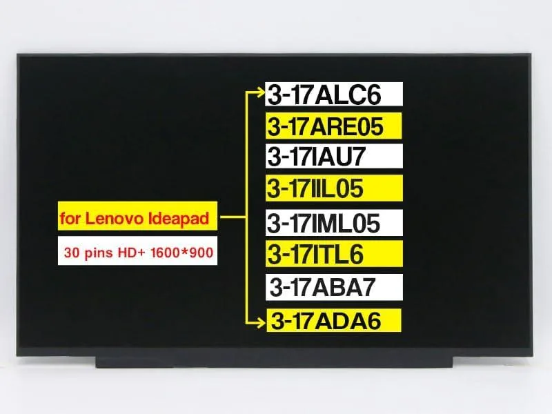NUOLAISUN NUOLAISUN 17.3" laptop screen HD+ 1600x900 30 pins — product photo