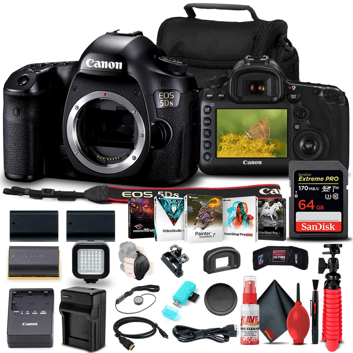 Canon Canon EOS 5DS 50.6MP DSLR Body Kit with 64GB Card — product photo