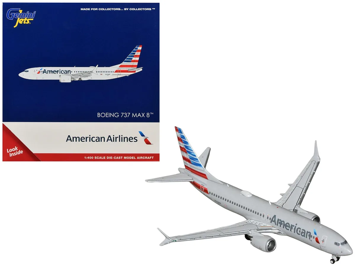 GeminiJets GeminiJets Boeing 737 MAX 8 American Airlines N326RP 1/400 Diecast Hobby Collectible — product photo
