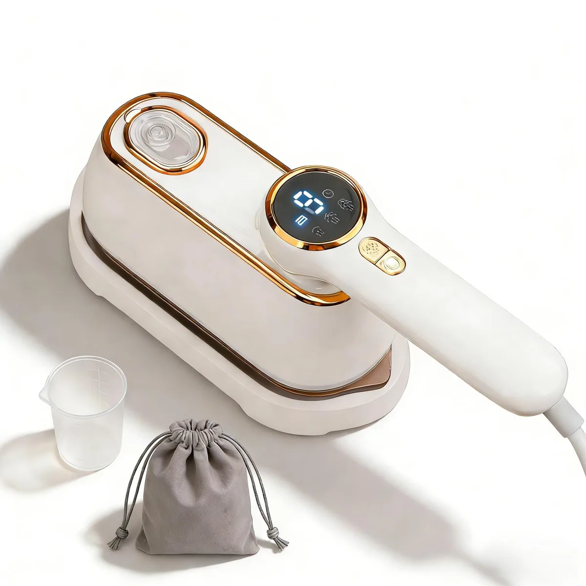 DNBeffulgent DNBeffulgent Travel Steam Iron for Clothes 1200W 160ml White — product photo