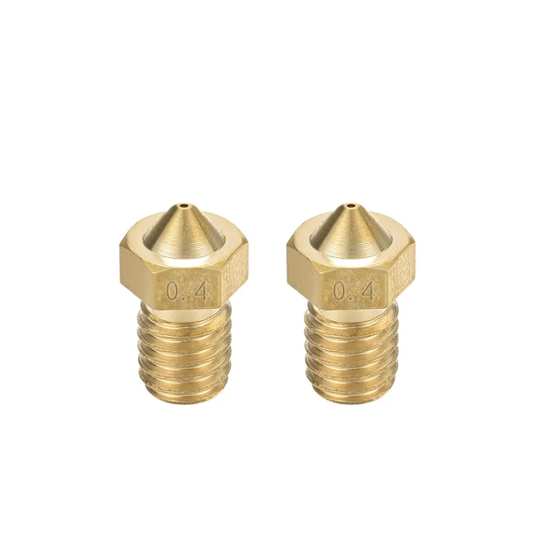 Unique-Bargains Unique-Bargains 0.4mm Brass Nozzle V6 1.75mm 2pcs — product photo