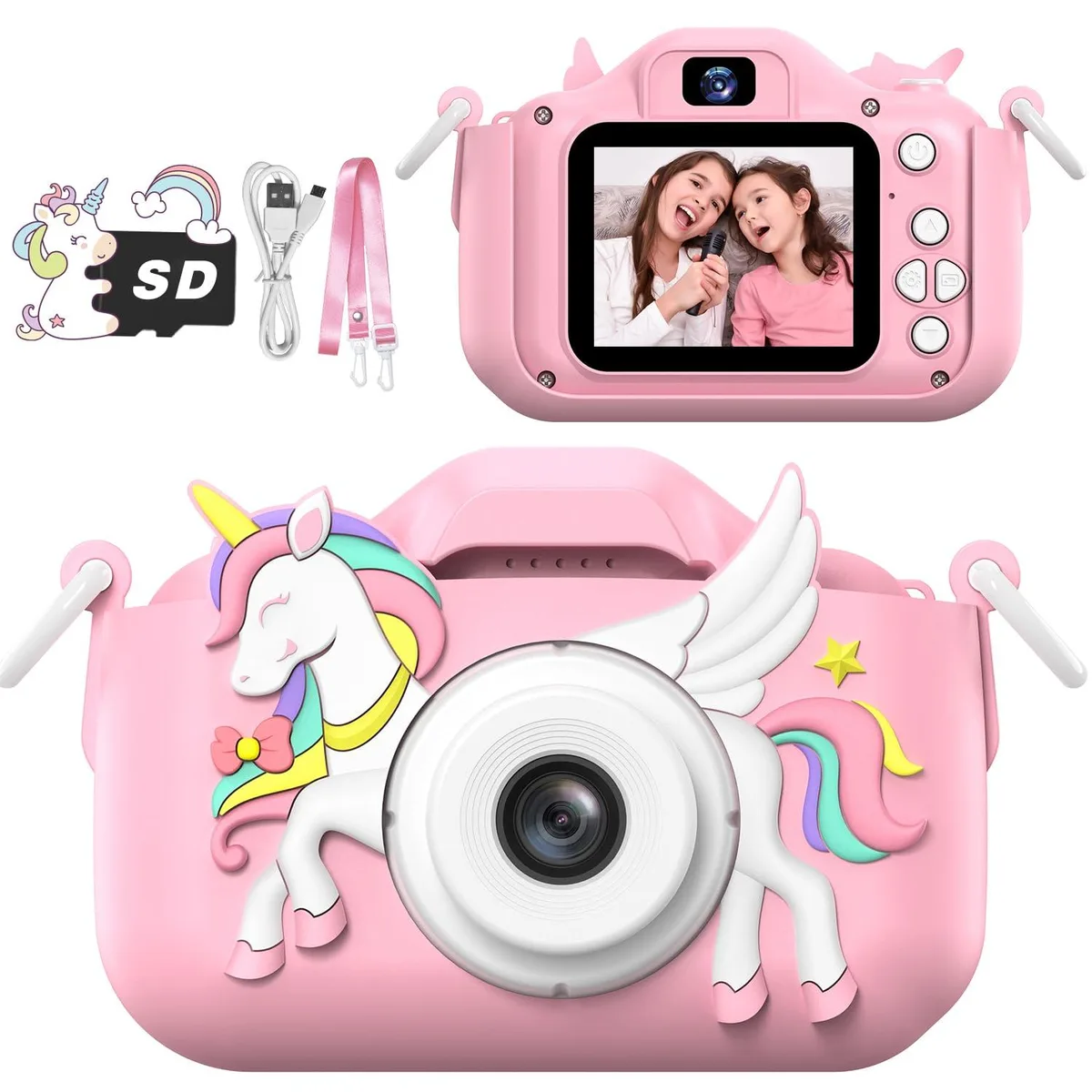  masterbee H30 Kids Camera Kit Colorful Pink 32 GB 1080P — product photo
