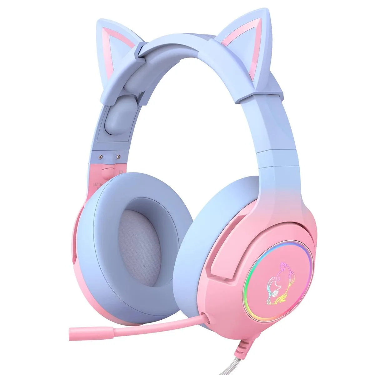 lelisten lelisten Gradient Pink Blue Cat Ear Headphone — product photo
