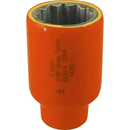 Gray Tools 1432-I insulated socket with orange and yellow safety layers