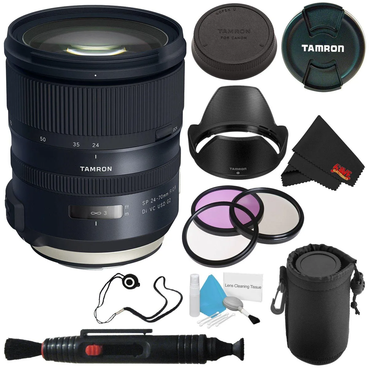 Tamron Tamron SP 24-70mm f/2.8 Di VC USD G2 Canon EF + 82mm 3 Piece Filter Kit — product photo