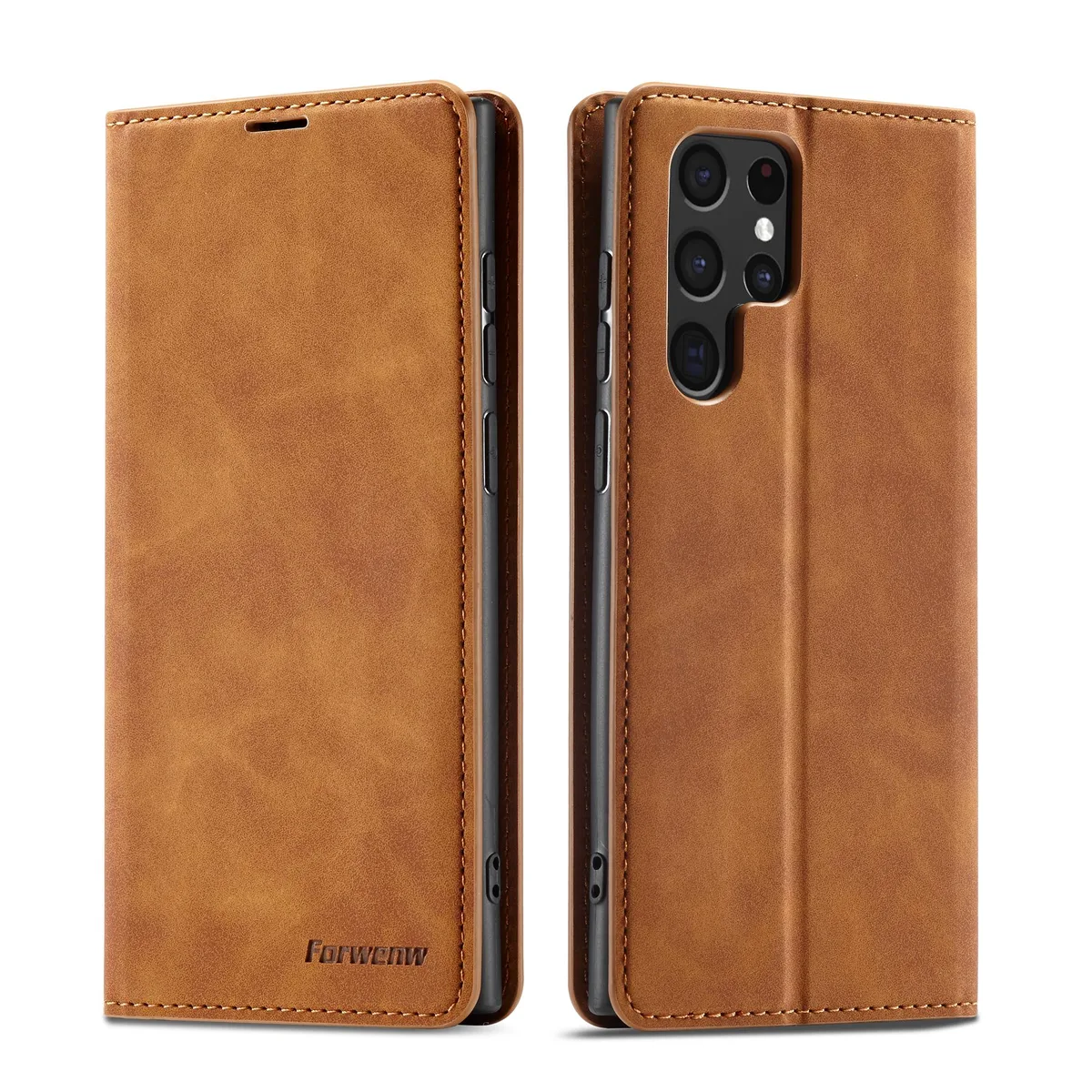BONAEVER BONAEVER Case for Samsung Galaxy S24 Ultra 6.8 inch Brown — product photo