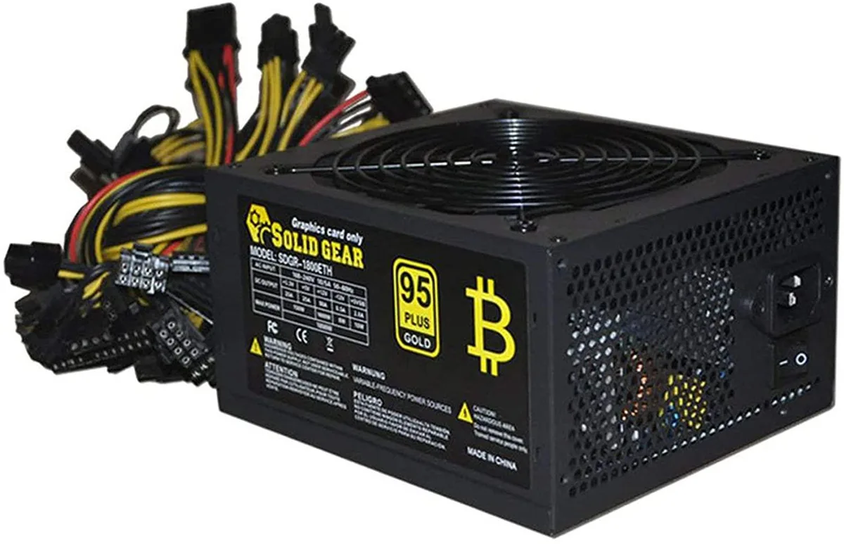 myVolts myVolts 1800W ATX Mining Power Supply 180-240V 140mm Fan — product photo