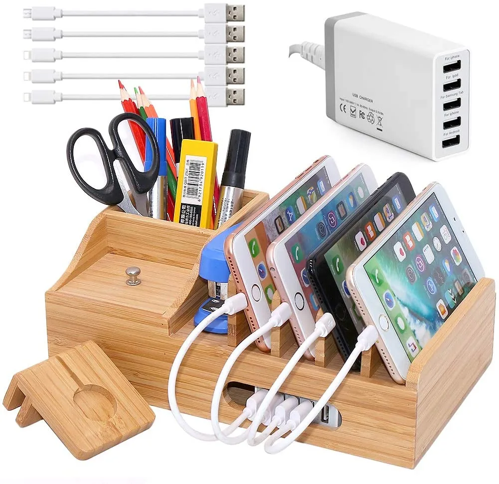Pezin & Hulin Pezin & Hulin Bamboo Charging Station phone mount — product photo