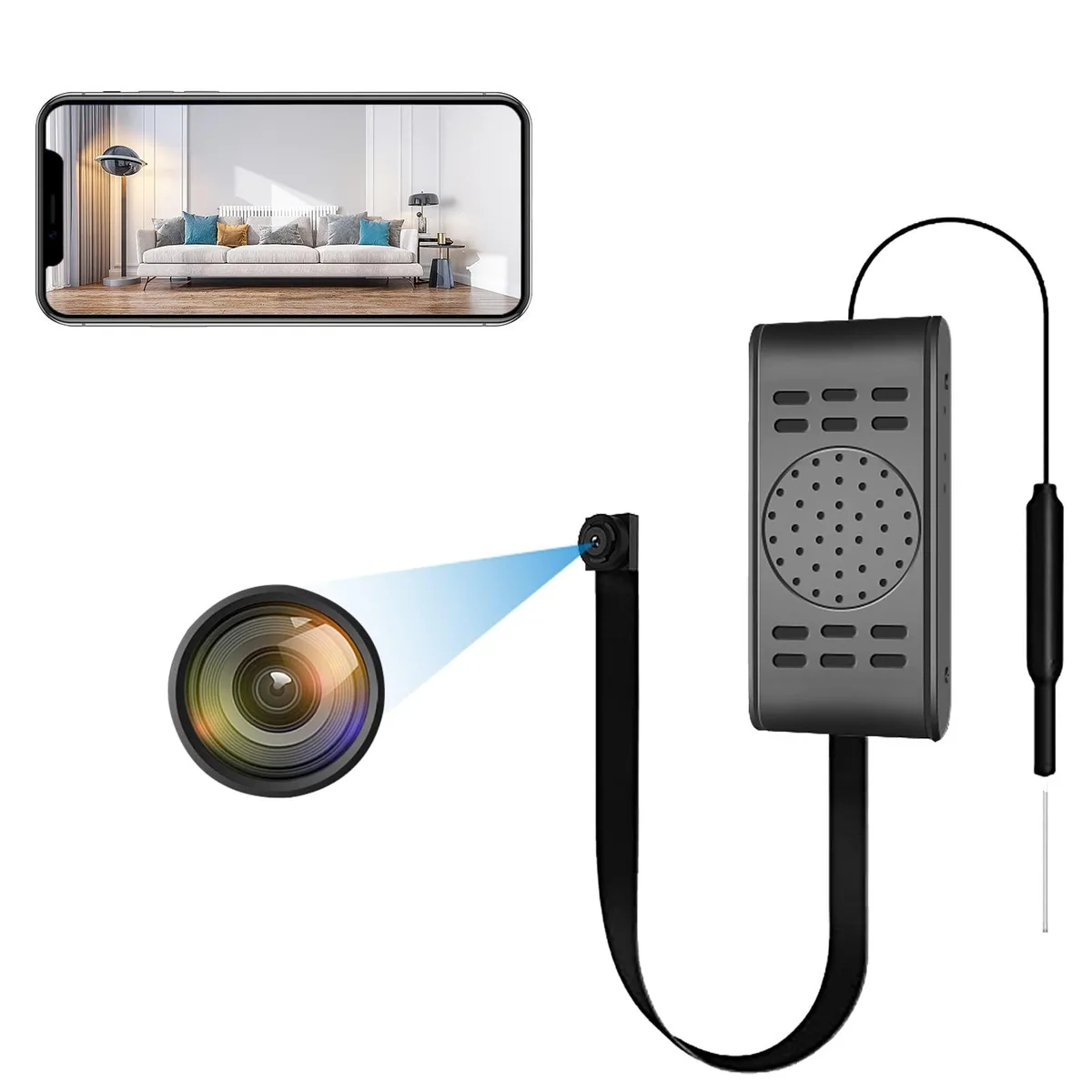  Clover V15 1080p 2.4 GHz 650 mAh 120 min indoor wireless surveillance — product photo