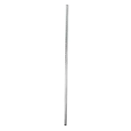 Two 85-inch chrome steel shelf posts with leveling feet