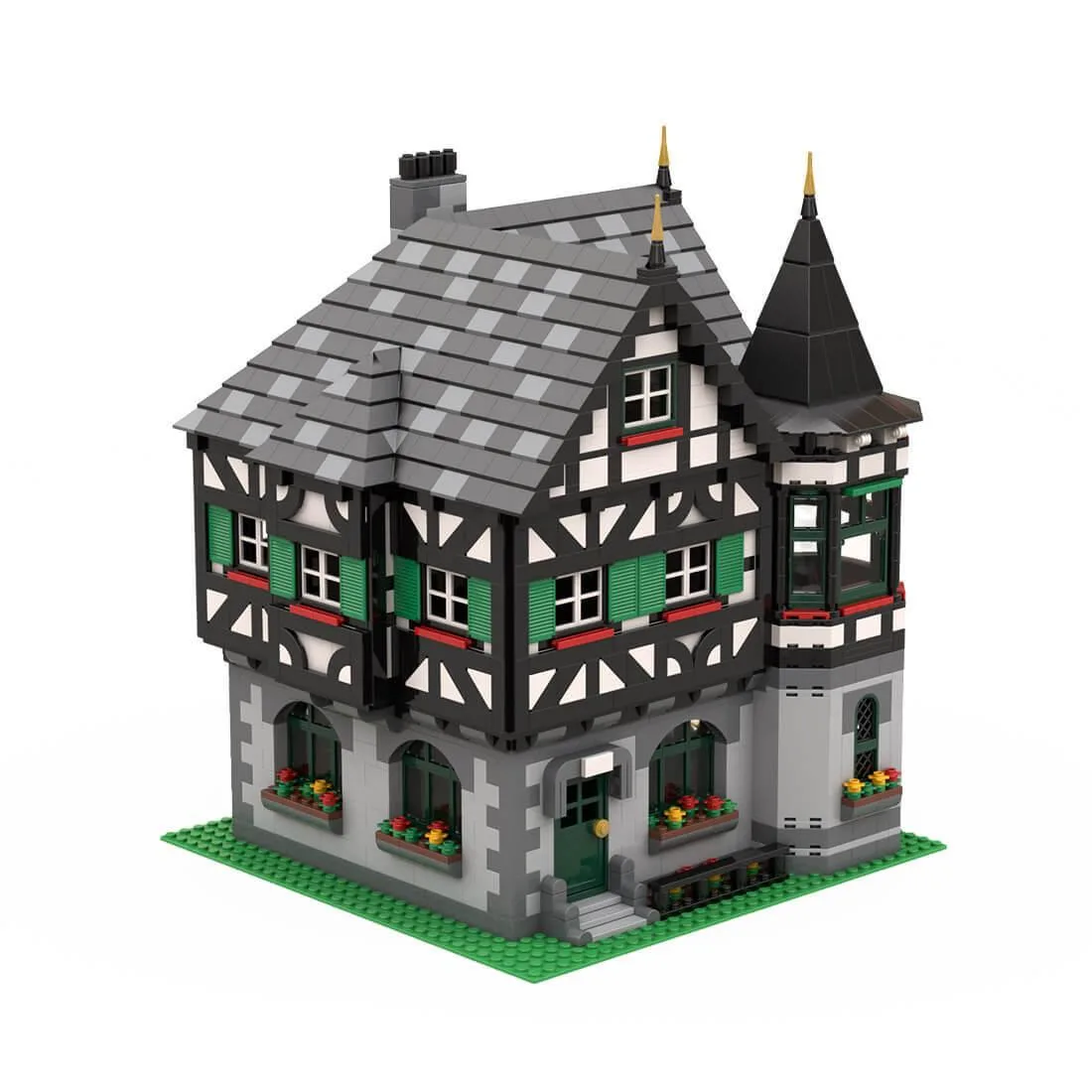 ZITIANYOUBUILD ZITIANYOUBUILD MOC-104380 Medieval Timber House 2465PCS Educational Building Set — product photo