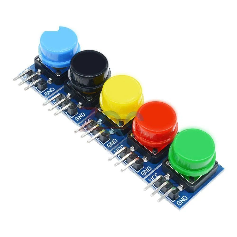 NuoTo NuoTo 5pcs 12x12mm Key Module Switch with Cap for Arduino Raspberry Pi — product photo