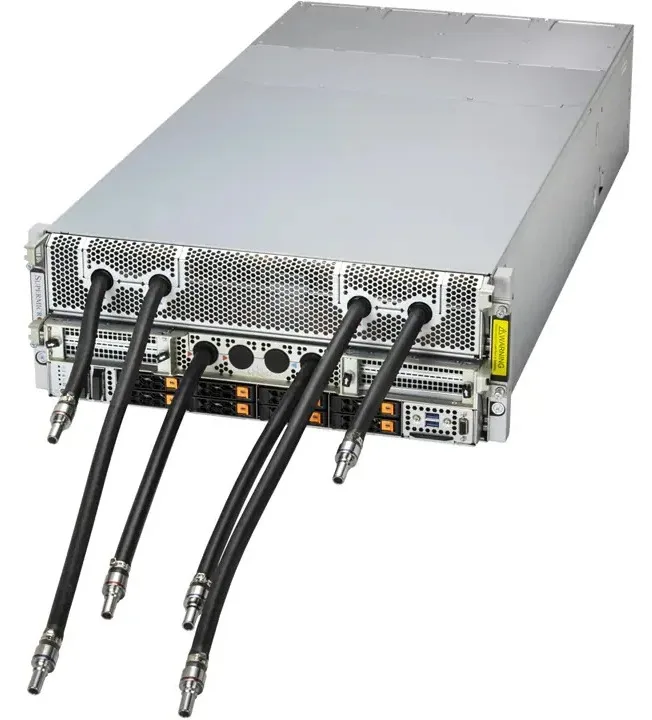 Supermicro Supermicro SYS-421GE-NBRT-LCC-G1 rack server 2×Xeon 8570 2.3TB DDR5 8×3.8TB NVMe 2×1.92TB M.2 8×B200 — product photo
