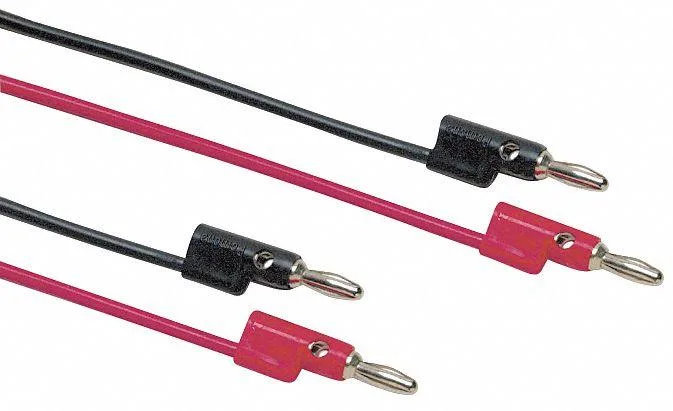 Pomona Electronics Pomona Electronics Stackable Banana Plug Patch Cord Black 60 in — product photo