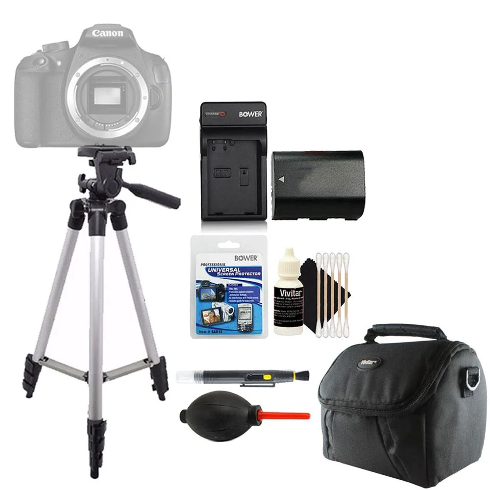 Vivitar Vivitar Tall Tripod Kit with LP-E6 Battery &amp; Cleaning Accessories — product photo