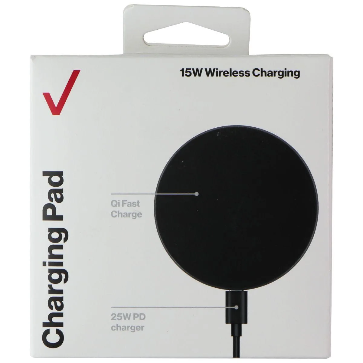 Verizon Verizon 15W Qi Wireless Charging Pad Black — product photo