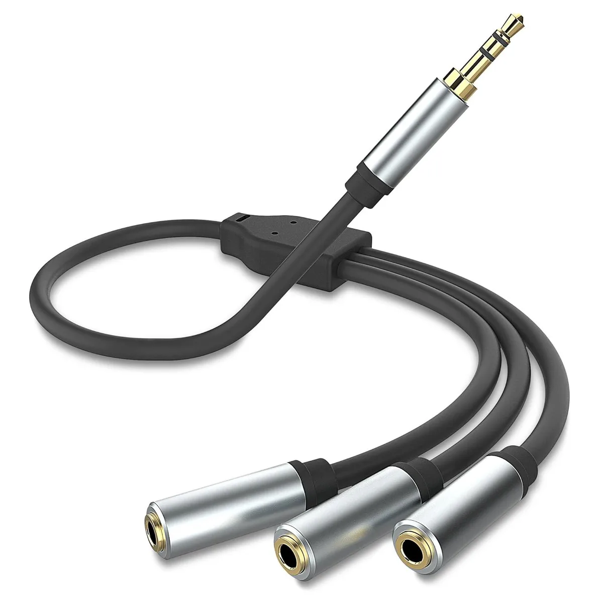 Typecase Typecase 3.5mm 1 Male to 3 Female Stereo Audio Splitter Cable Gold Plated 24K — product photo