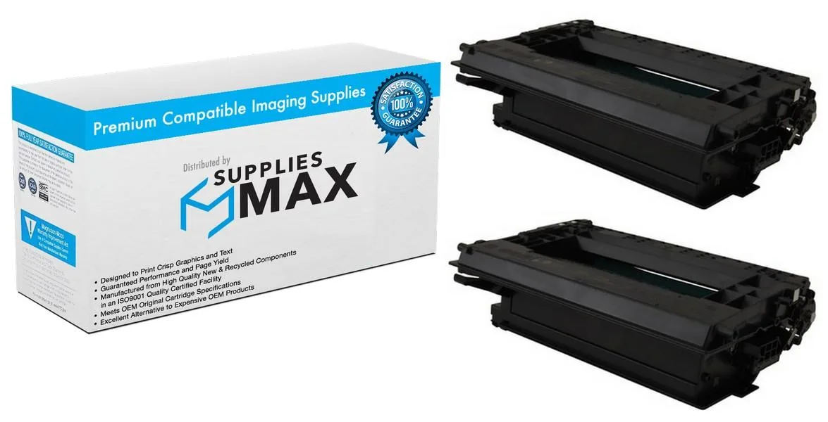 SuppliesMax SuppliesMax HEWW1470AJD Black Jumbo Toner Cartridge 2 Pack 14000 Pages — product photo