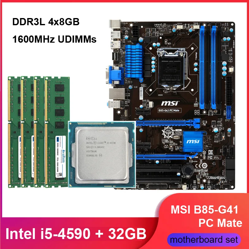 Avarum Avarum Embedded Solution B85-G41 PC Mate i5-4590 32GB DDR3L 1600MHz — product photo