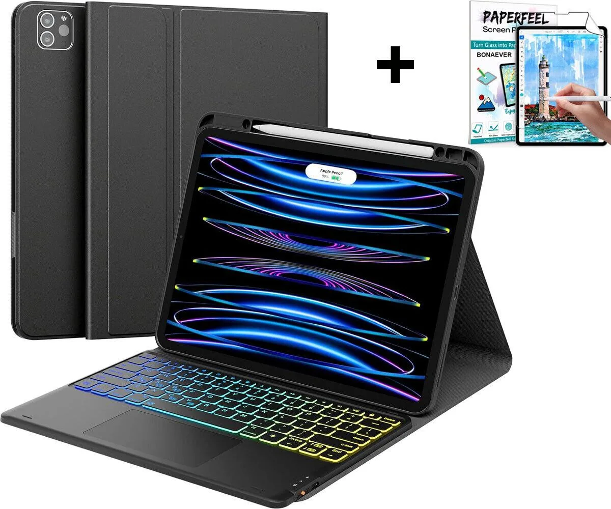 BONAEVER BONAEVER A2436/A2437/2764/A2766 iPad Pro 12.9 2022 2021 2020 2018 keyboard case — product photo