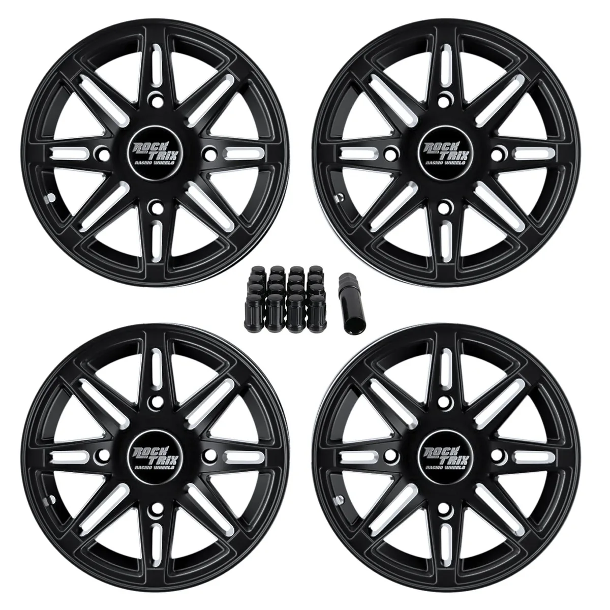 Precision European Motorwerks Precision European Motorwerks RT103 14in ATV Wheel 4x156 14x7 4+3 Offset Set of 4 — product photo