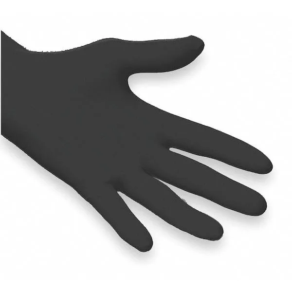 ANSELL ANSELL N642 Microflex Onyx Nitrile Exam Gloves M 3.5 mil Black — product photo