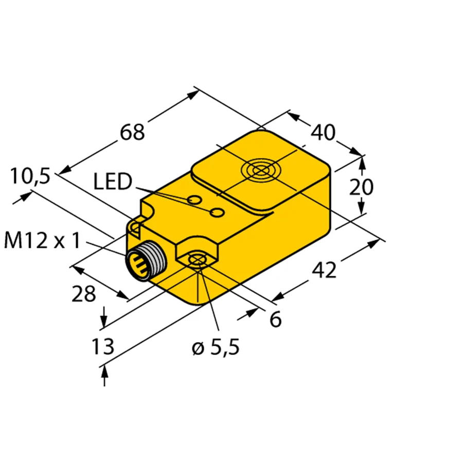 Turck Turck Bi15U-Q20-AN6X2-H1141 1608610 inductive sensor NPN 15mm 20mm 68x40mm M12 — product photo