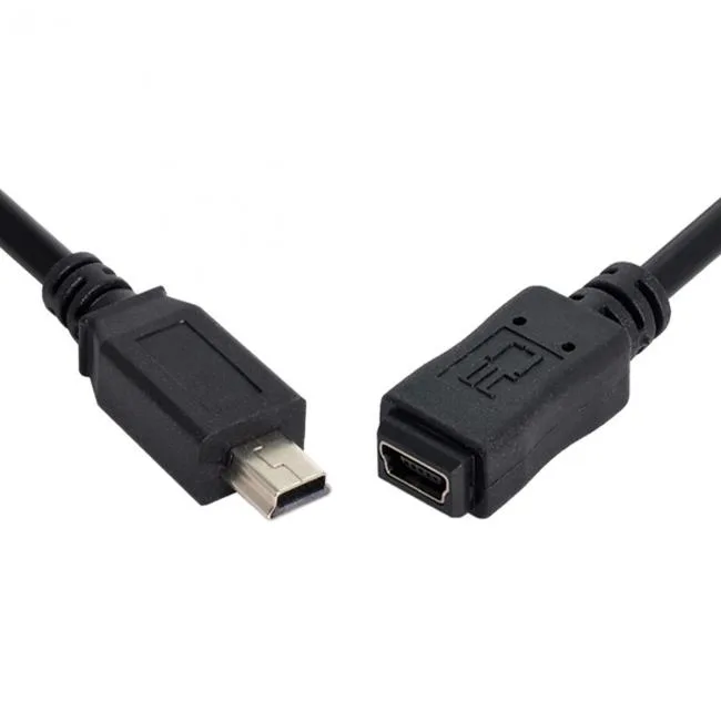 Cablecc Cablecc Mini USB 5Pin Male to Female Extension Cable 50cm 150cm — product photo